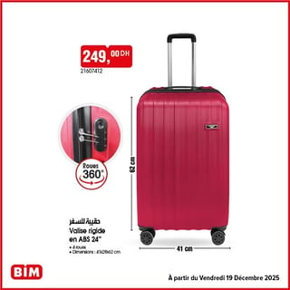 Valise rigide en ABS 24"