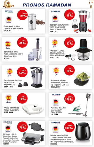 Panini 2 tranches JATA 700W Blanc - Carrefour
