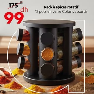 Rack à épices rotatif