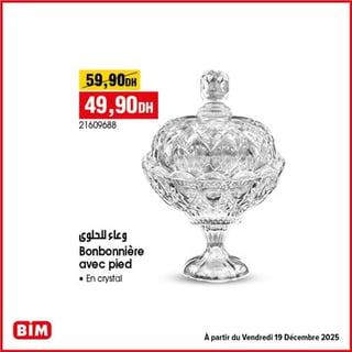 Bonbonnière avec pied