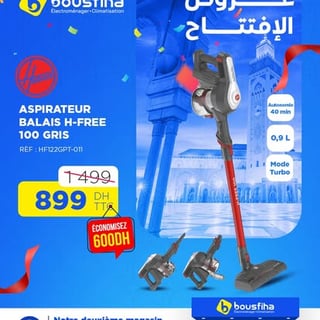 ASPIRATEUR BALAIS H-FREE 100 GRIS