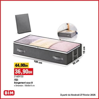 Rangement sous lit