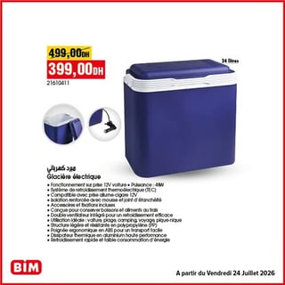 Glaciere electrique 24L BIM
