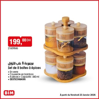 Set de 8 boîtes à épices