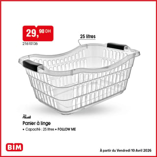 Panier à Linge 25L BIM