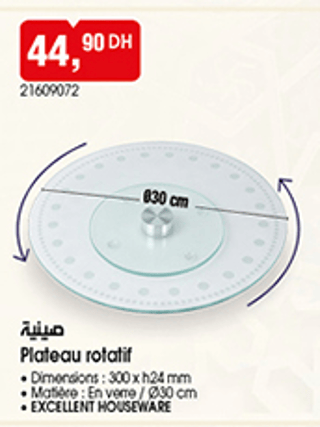 Plateau rotatif