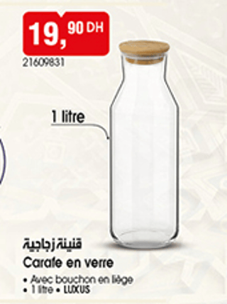 Carafe en verre