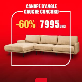 CANAPÉ D'ANGLE GAUCHE CONCORD