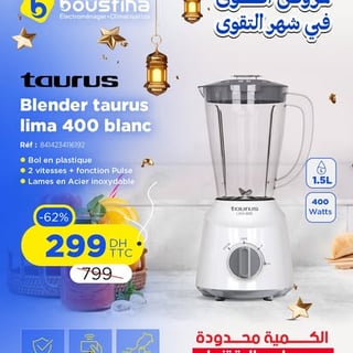 Blender taurus lima 400 blanc
