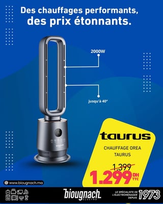 Chauffage Orea Taurus - Des chauffages performants, des prix étonnants.