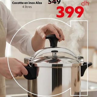 Cocotte en inox Alza 4 litres