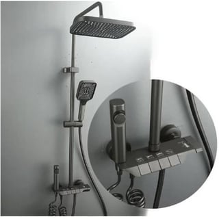 Ferri Colonne de douche avec mitigeur thermostatique - 4 modes en cuivre - Gris à prix pas cher | Jumia Maroc