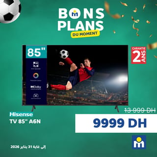 Hisense TV 85" A6N