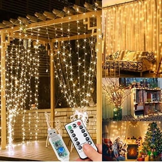 Generic Guirlande Lumineuse Rideau -300 LED -8 Mode d'éclairage,USB, télécommande,3x3m à prix pas cher | Jumia Maroc