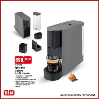 Machine à café capsules