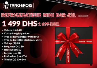 Réfrigérateur Mini Bar 42L - Candy