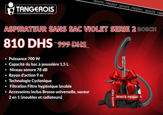 Aspirateur sans sac violet Serie 2 Bosch