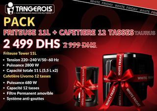 Pack Friteuse 11L + Cafetière 12 Tasses Taurus