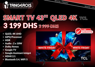 SMART TV 43" QLED 4K TCL