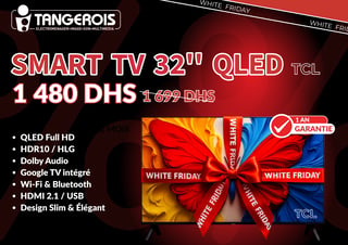 SMART TV 32" QLED TCL - WHITE FRIDAY
