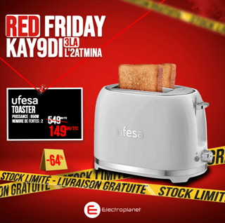 Red Friday - Ufesa Toaster